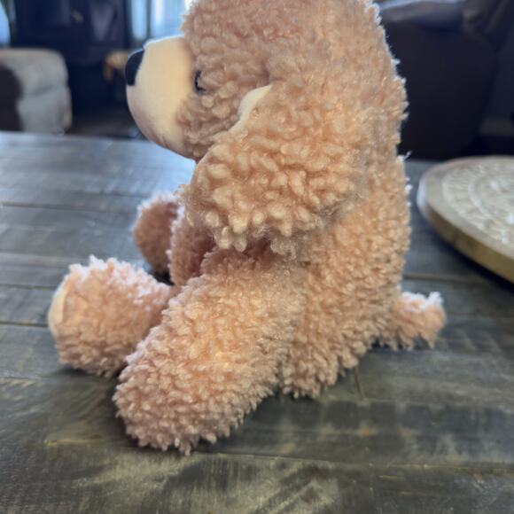 Pink Fuzzy Soft Plush Puppy Manhattan Toy Company 15” Stuffed Animal - Picture 3 of 6